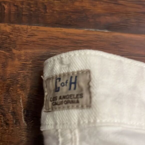 Citizens Of Humanity White Racer Lowrise Skinny Crop Jeans Summer Resort - Picture 9 of 14